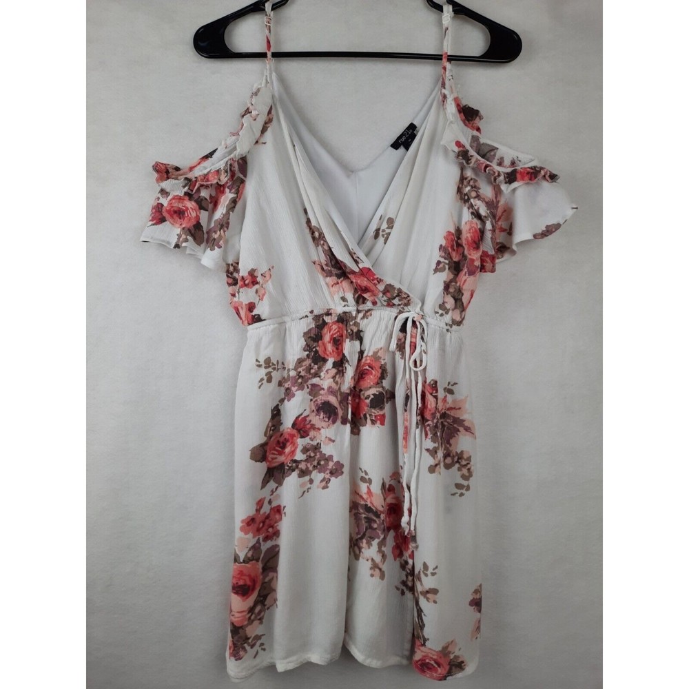 RUE 21 Womens Floral Mini Off the Shoulder Dress Size Medium